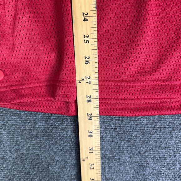 Adidas Indiana Hoosiers Red Hoodie Mesh Mens Size M Football Basketball HN7662 - Picture 9 of 11